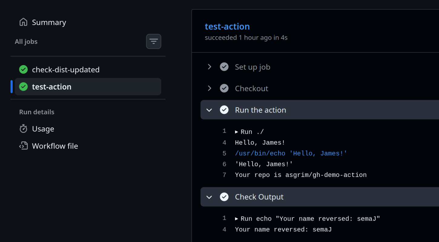 Write a reusable GitHub Action